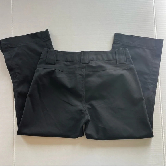 Banana Republic Women's Martin Fit Black Flat Front Capri Crop Pants Size 4 - Picture 7 of 13